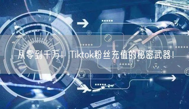 从零到千万！Tiktok粉丝充值的秘密武器！